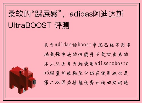 柔软的“踩屎感”，adidas阿迪达斯UltraBOOST 评测